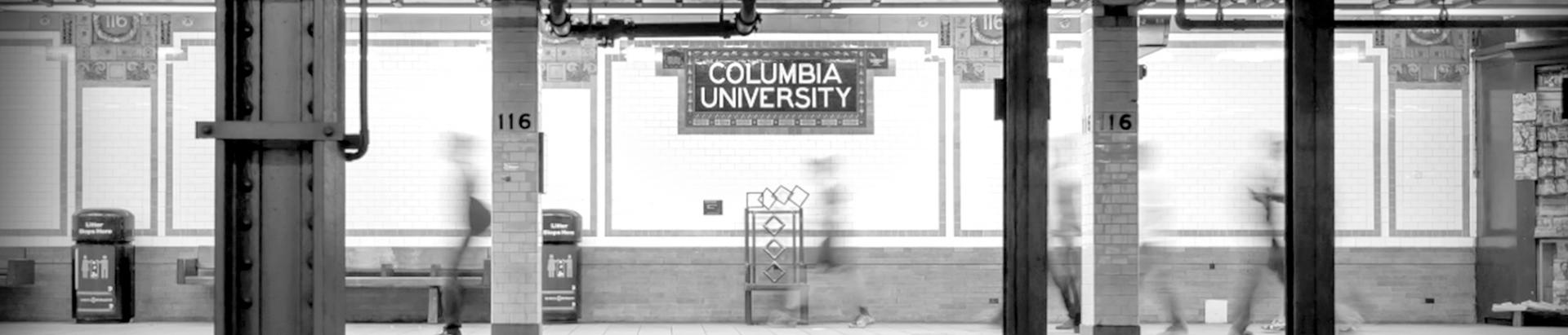 subway station at Columbia University