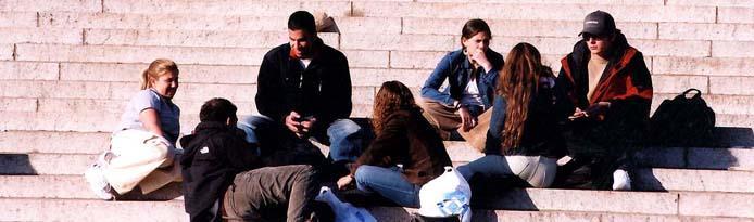 students on the steps of Low Library