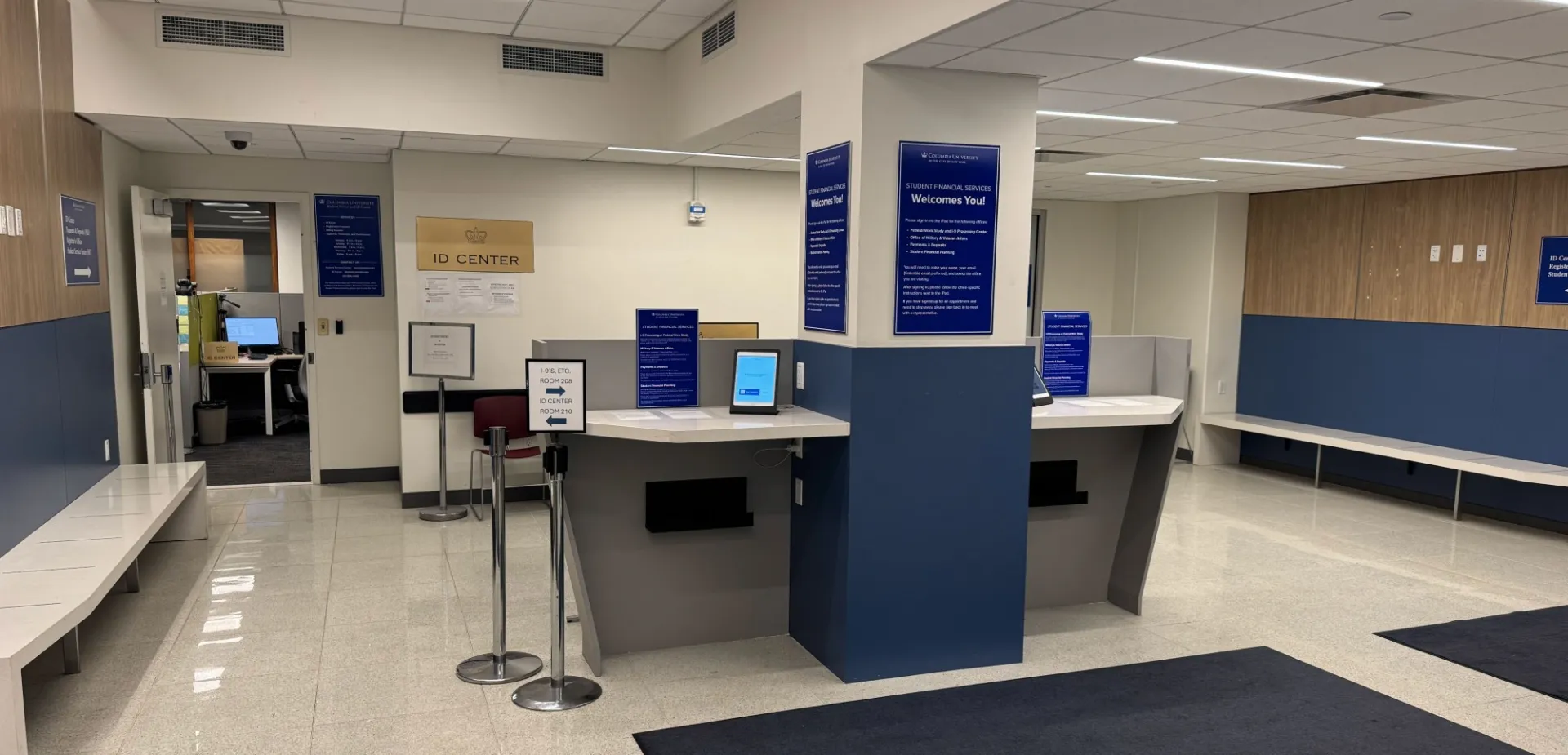 Student Service Center and ID Center in Kent Hall